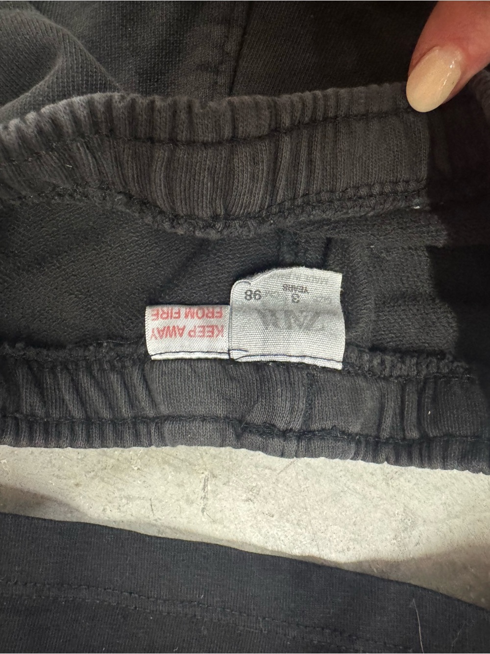 Kids Black Shorts and T-shirt - Picture 3 of 4